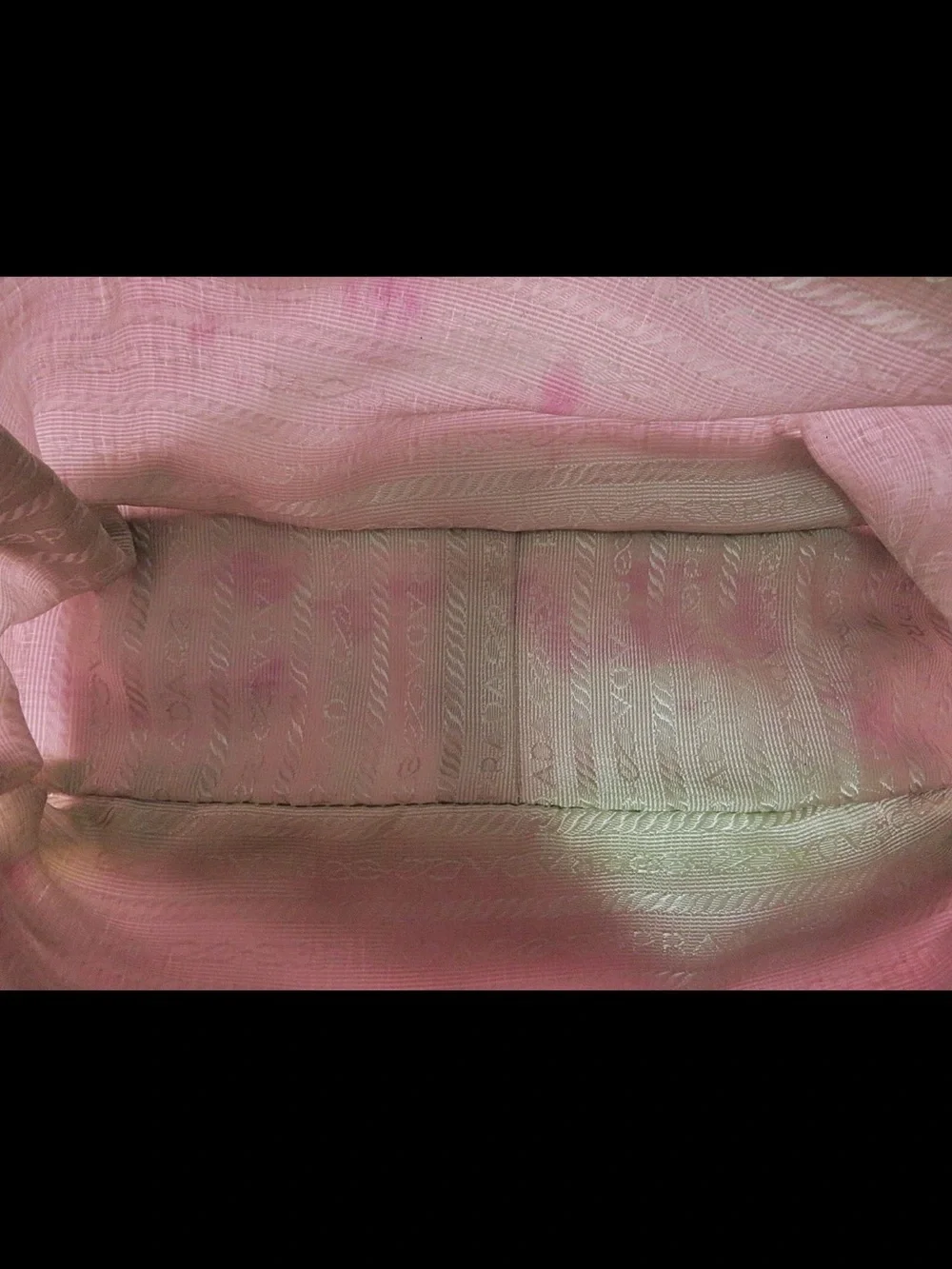 Prada Pink Nylon Crossbody with Cream Strap